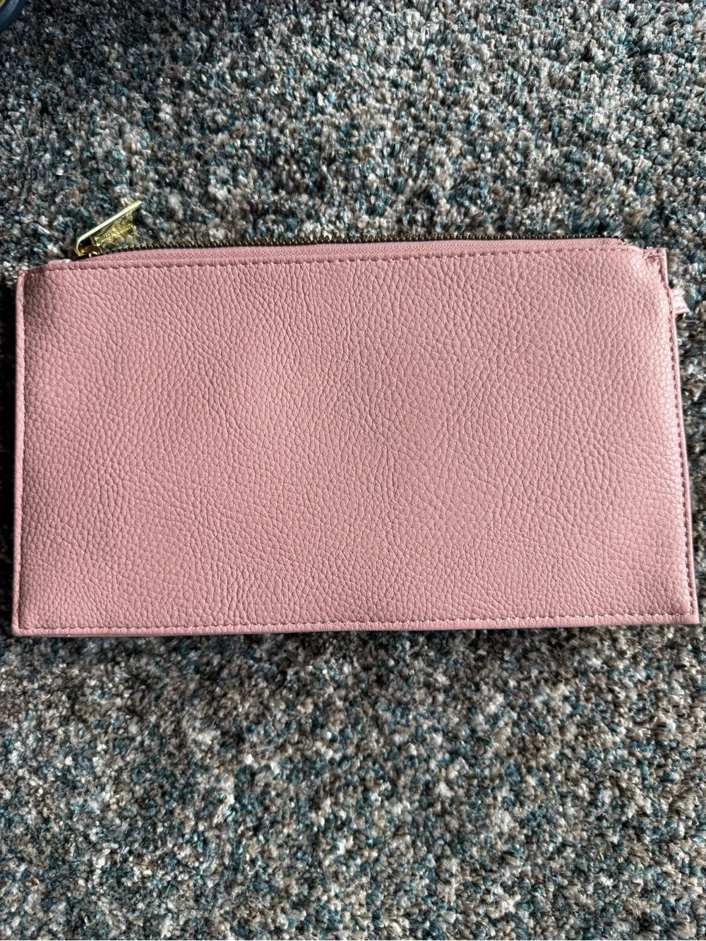 Juicy Couture Blush Pink Pebbled Wristlet Clutch